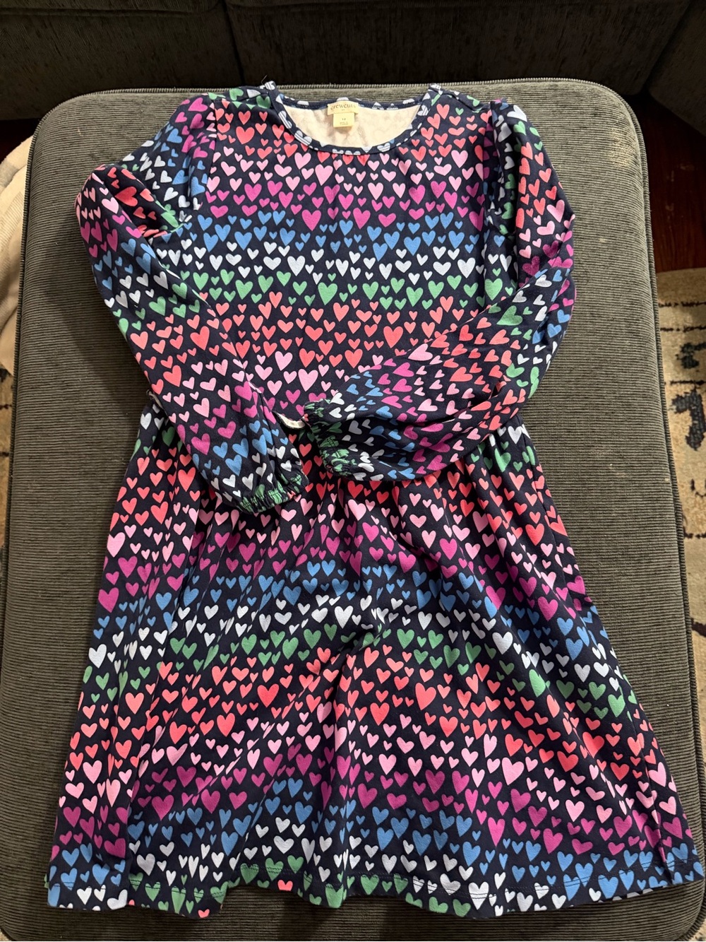 crewcuts Girls Heart Print Dress